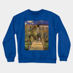 Artist's Garden at Vetheuil by Claude Monet Crewneck Sweatshirt